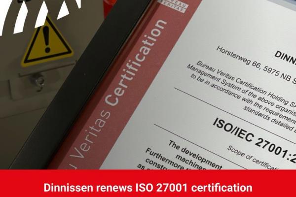 Dinnissen renews ISO 27001 certification